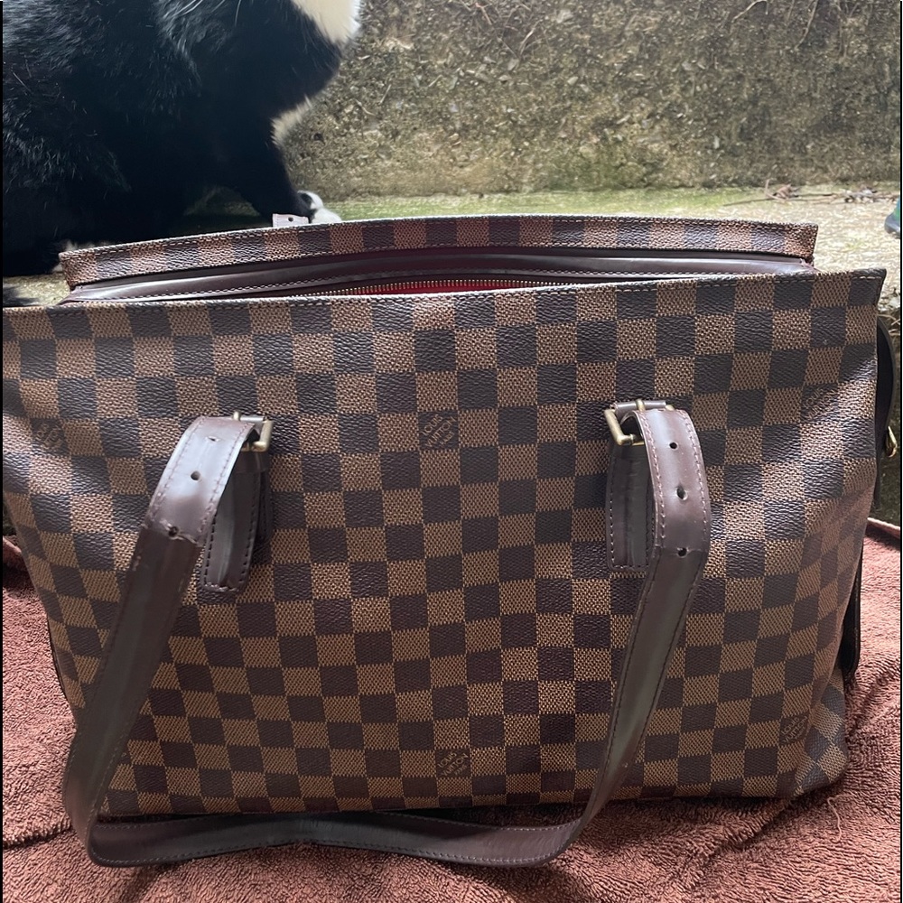 Louis Vuitton Brown Checkered Tote